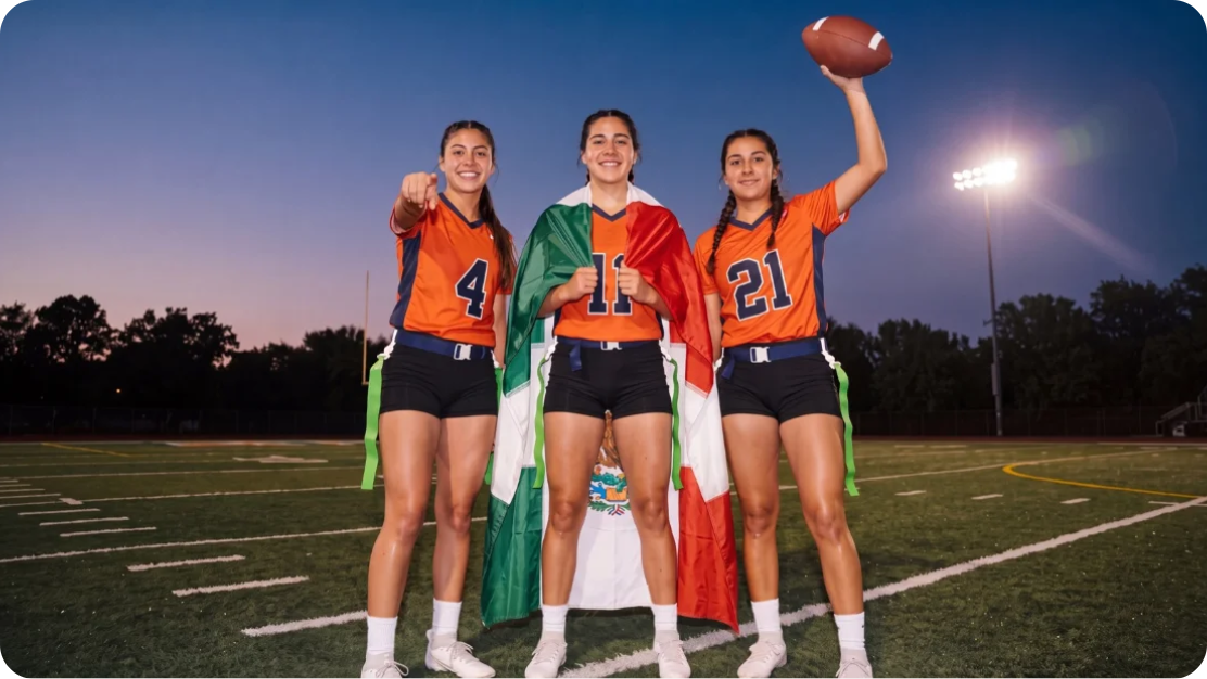 Jugada de flag football
